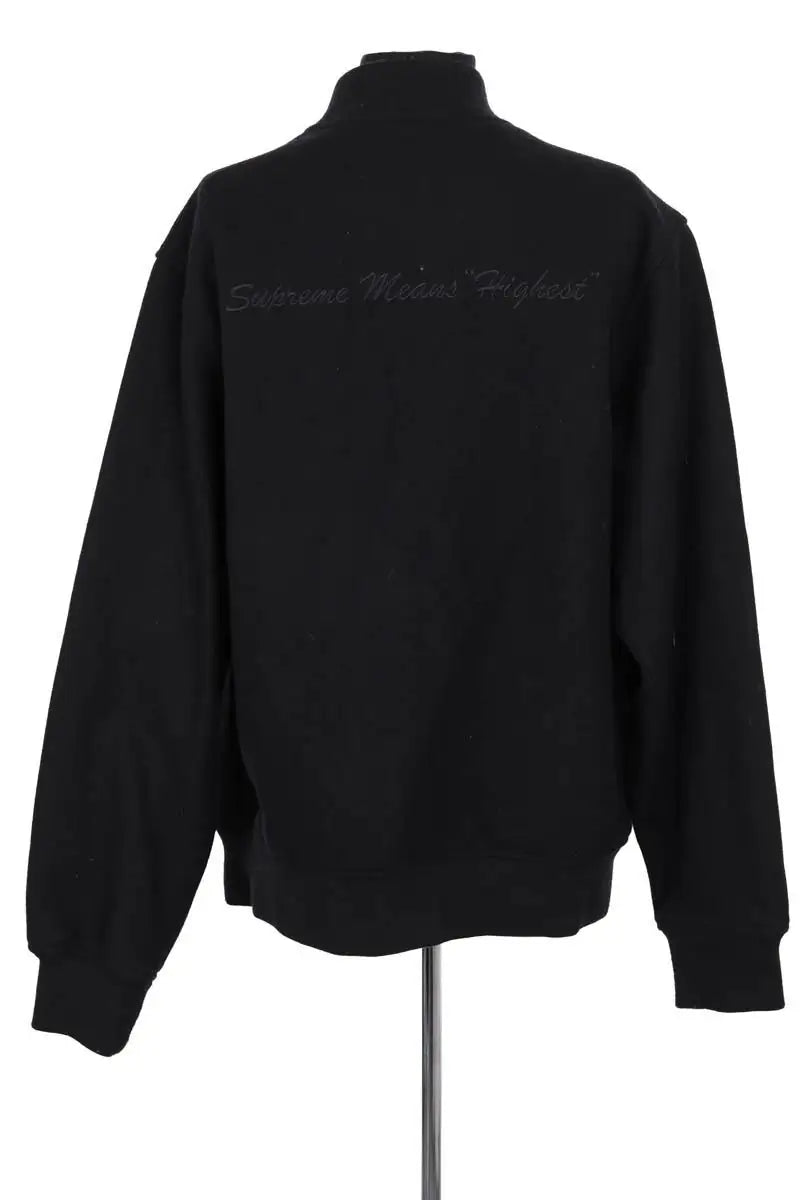 Blouson Supreme Noir en Laine