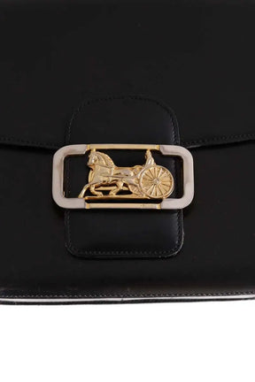 Sac à bandoulière Celine Triomphe vintage Noir en Cuir