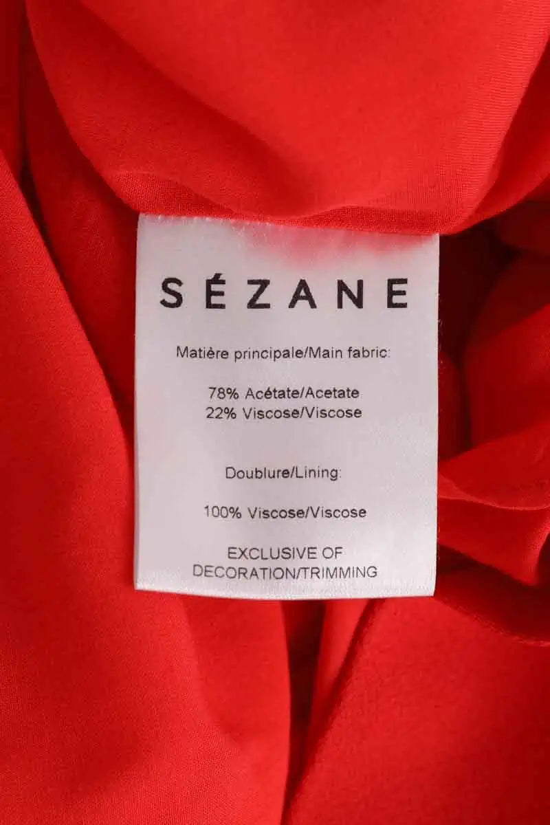 Robe Sézane Rouge en Synthétique