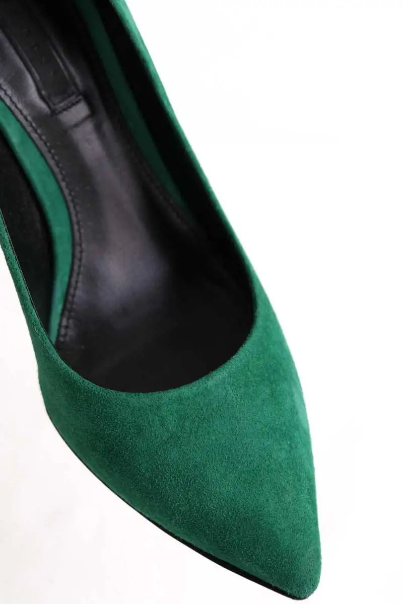 Talons Hugo Boss Vert en Daim