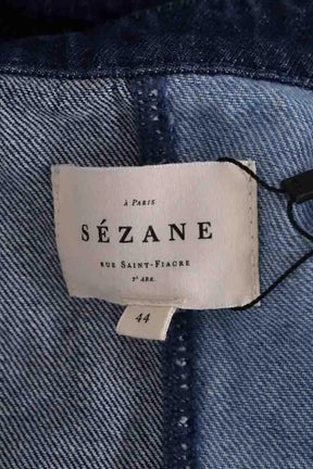Chemise Sézane Bleu en Coton