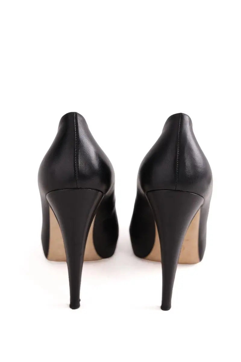 Talons Chanel Noir en Cuir