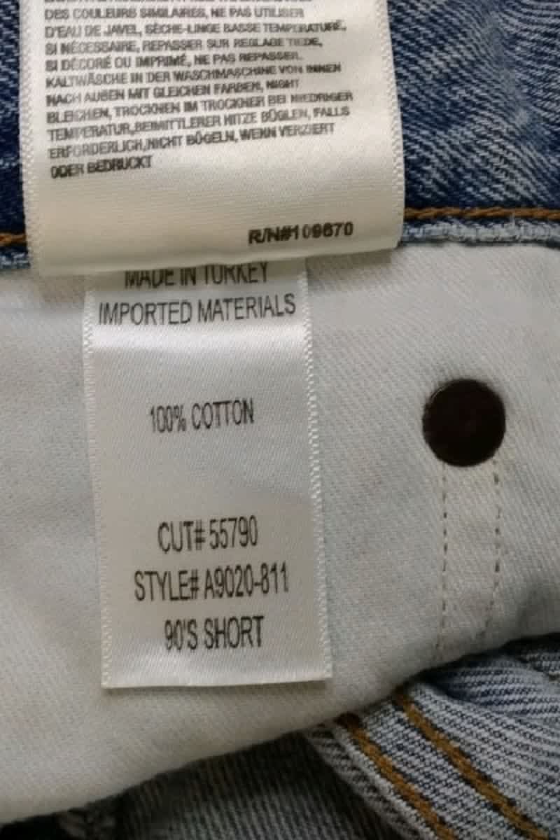 Short Agolde  Bleu
