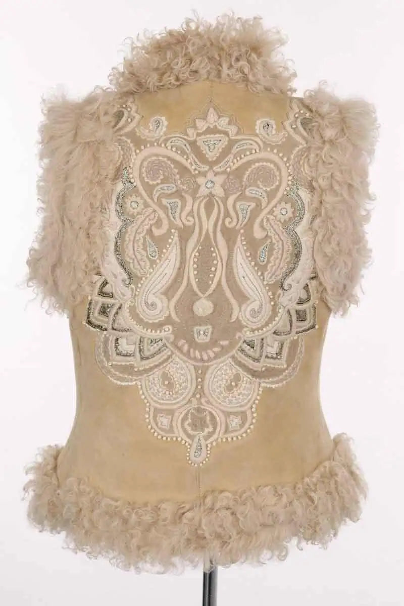 Veste Chloé Beige en Fourrure