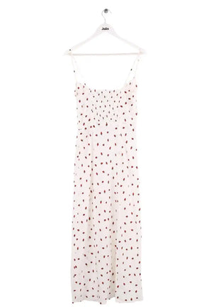 Robe Réalisation Blanc en Soie