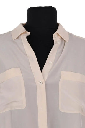 Chemise Sézane Ecru en Soie
