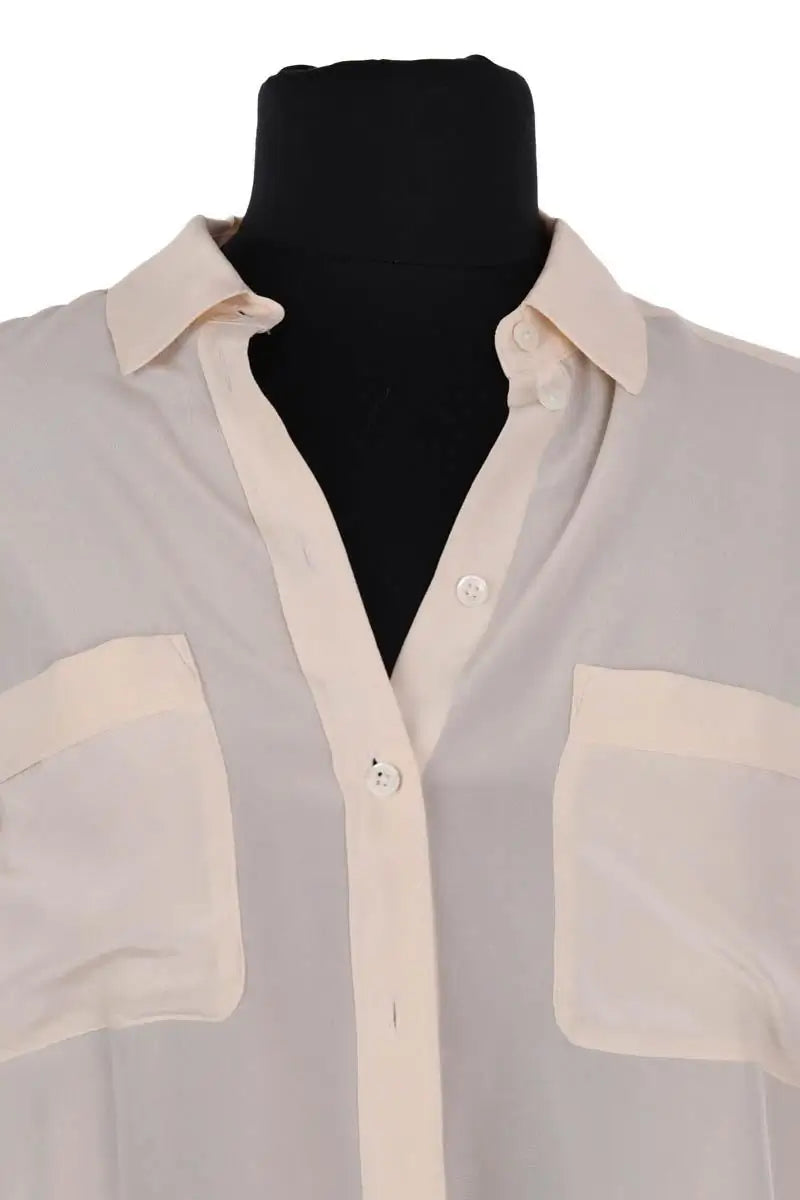 Chemise Sézane Ecru en Soie
