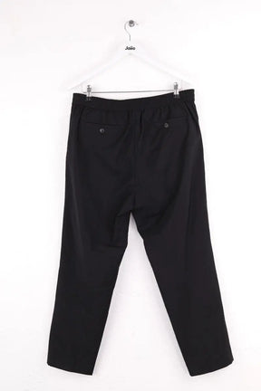 Pantalon droit Ami Noir en Laine
