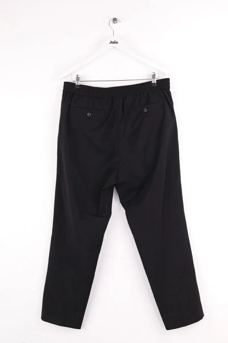 Pantalon droit Ami Noir en Laine