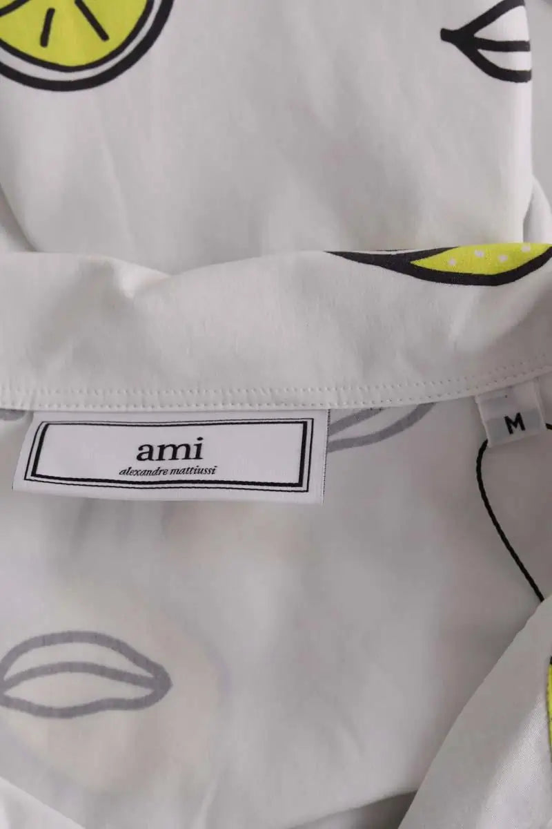 Chemise Ami Blanc en Coton