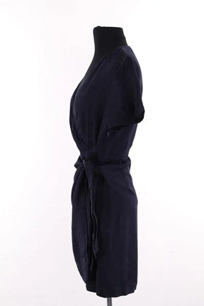 Robe Claudie Pierlot Marine en Viscose