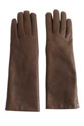 Gants Kenzo Kaki en Cuir, taille S - Seconde Main
