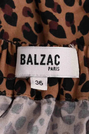 Jupe Balzac Marron en Synthétique