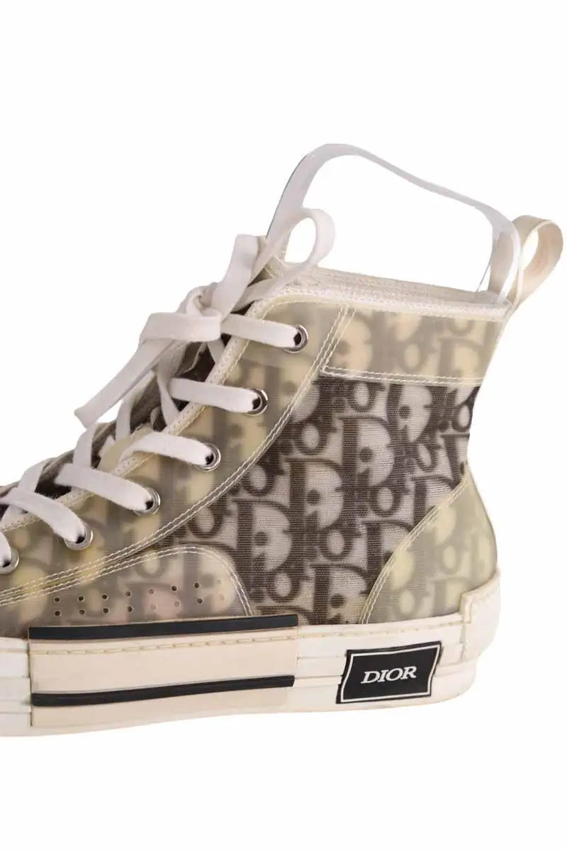 Baskets Dior Sneaker B23 league haute Blanc en Tissu