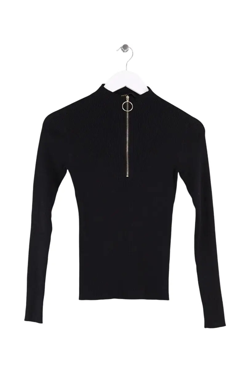 Top Maje Noir en Synthétique, taille S - Seconde Main