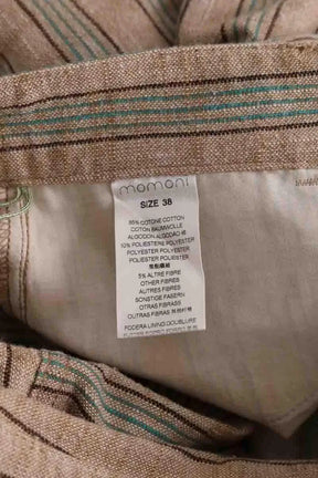 Pantalon large Momoni Camel en Coton