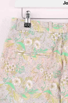 Pantalon droit Manoush Vert en Coton