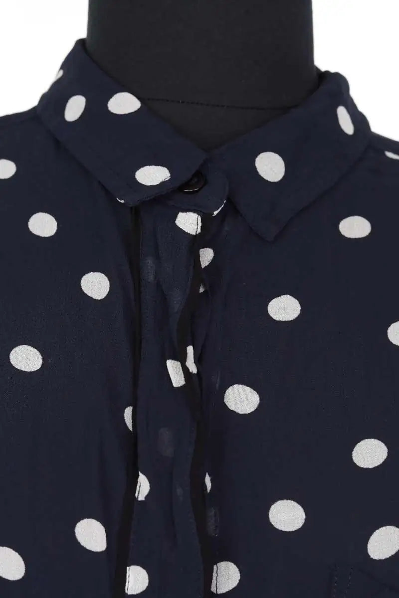Chemise Ganni Marine en Synthétique
