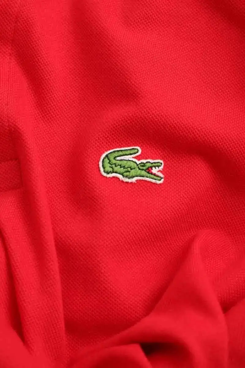 Polo Lacoste Rouge en Coton