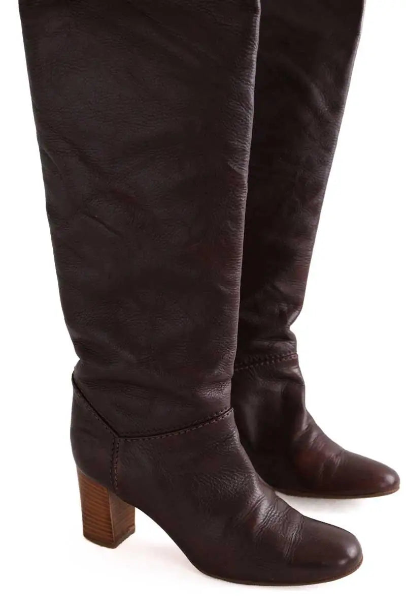 Bottes Chloé Marron en Cuir