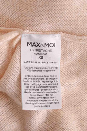 Gilet Max & Moi Beige en Laine