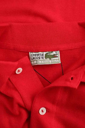 Polo Lacoste Rouge en Coton