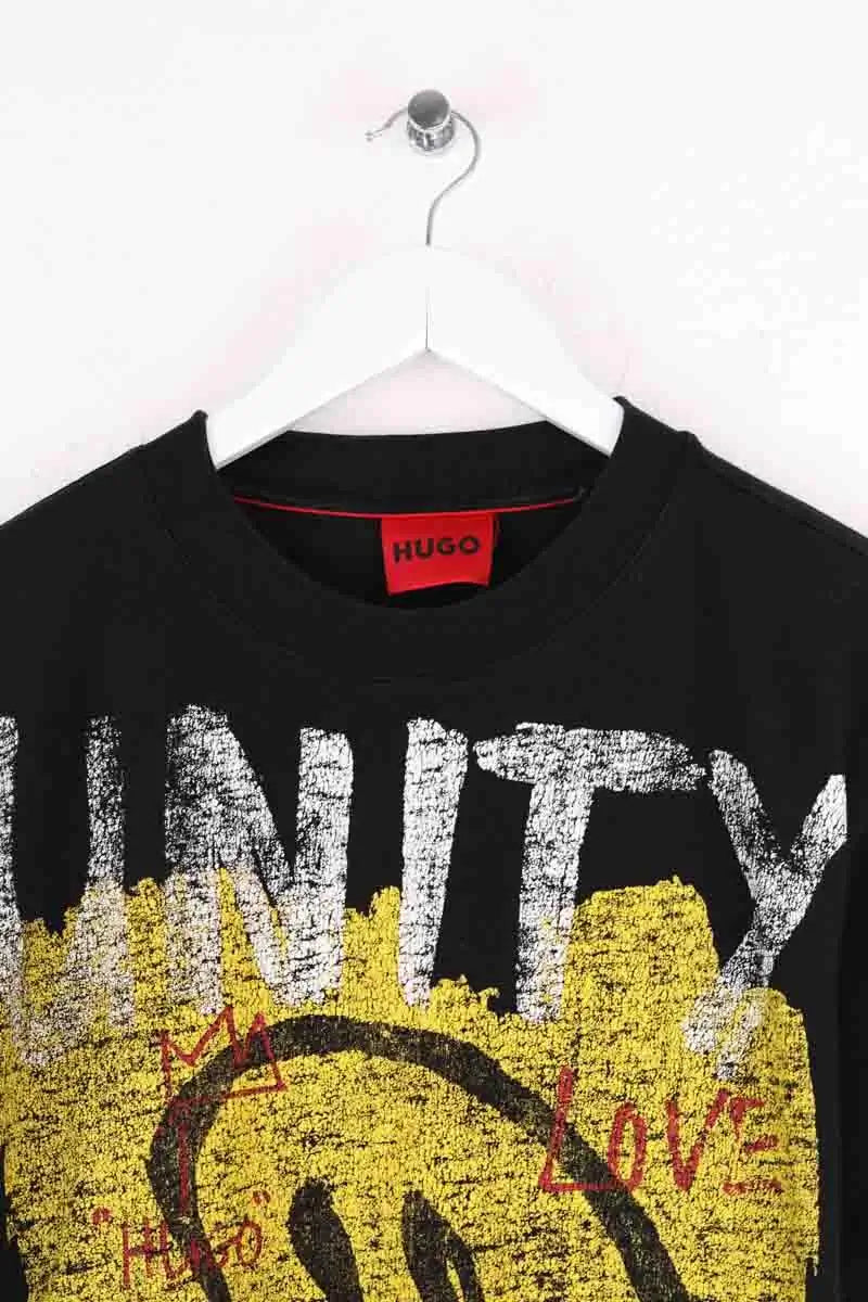 T-shirt Hugo Boss Noir en Coton