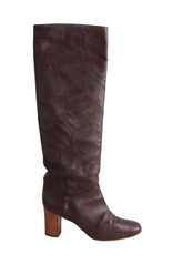 Bottes Chloé Marron en Cuir, taille 38 - Seconde Main