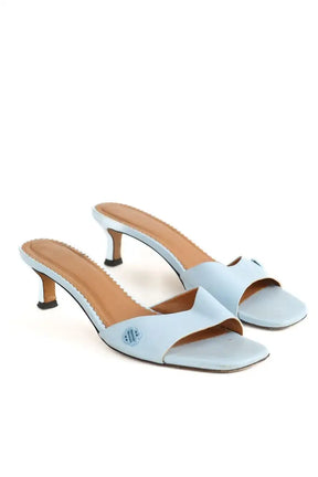 Sandales Maje Bleu en Cuir