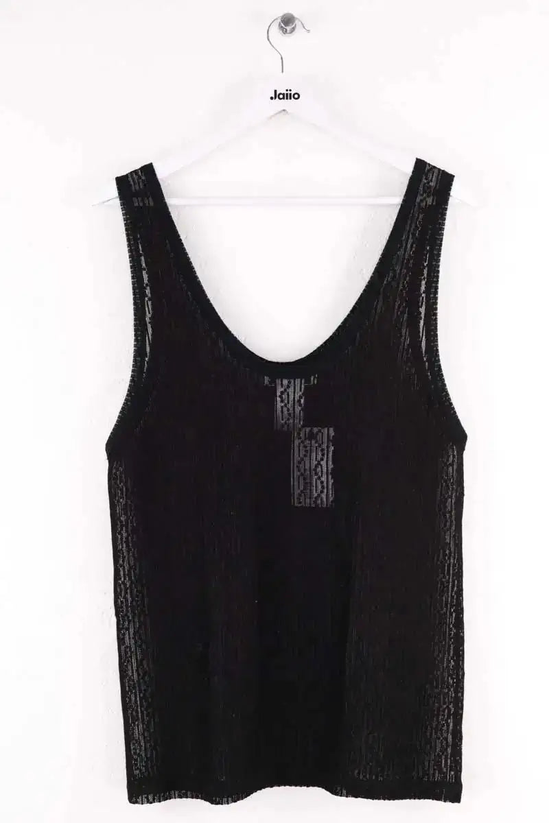 Top sans manche Chloé Noir en Coton