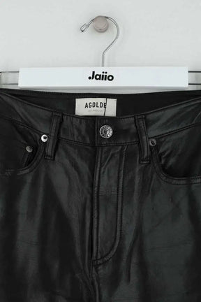 Pantalon droit Agolde Noir en Synthétique