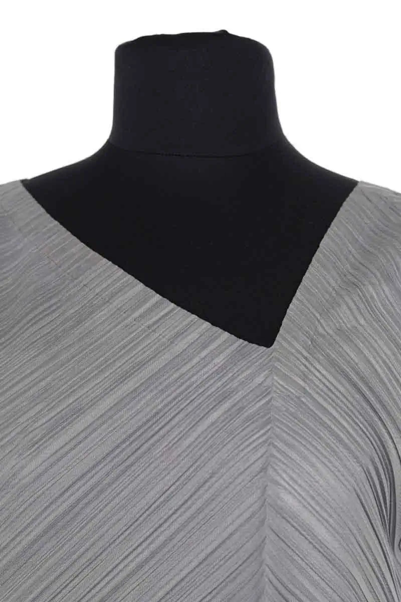 Robe Pleats Please Gris en Synthétique
