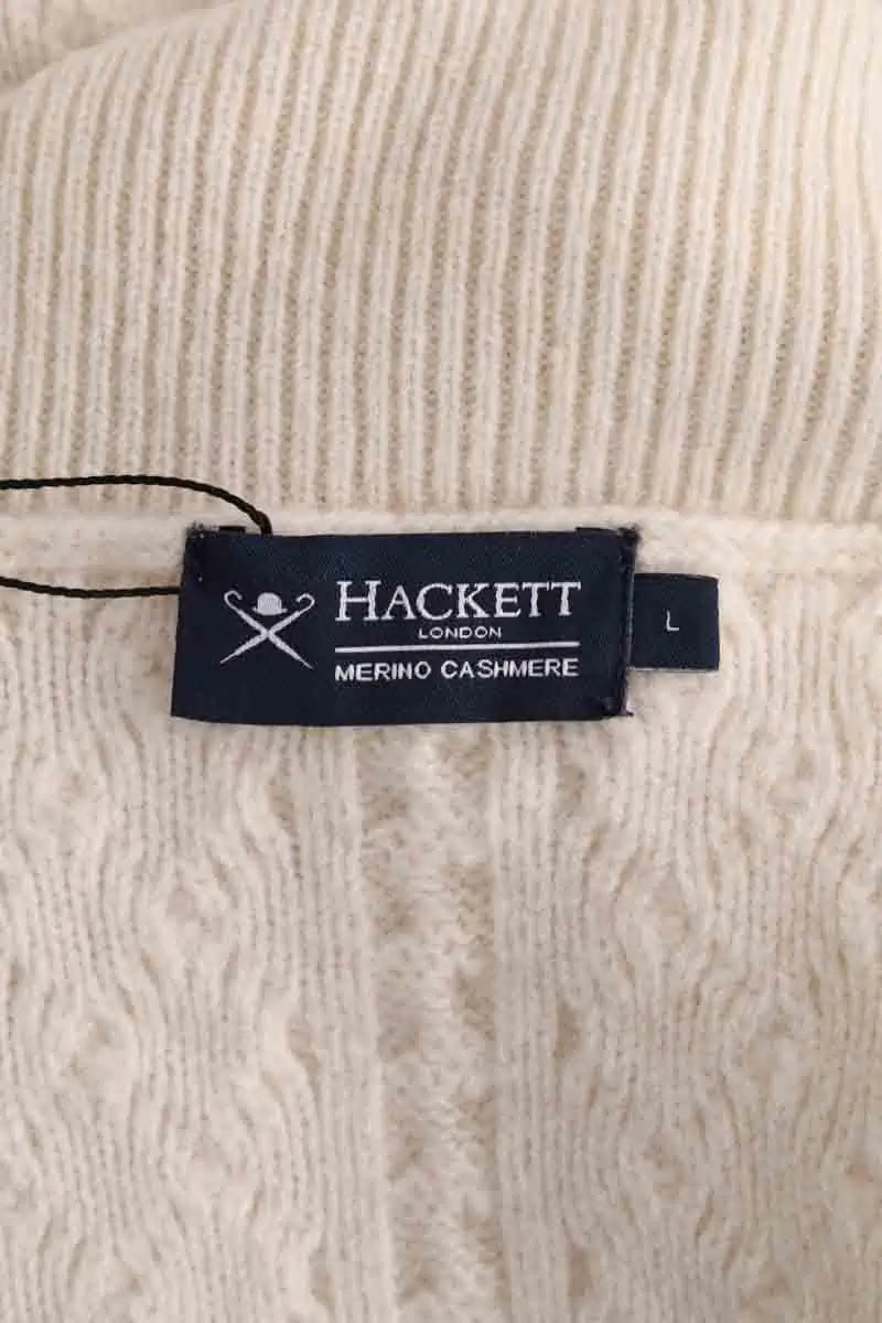 Pull Hackett Blanc en Laine