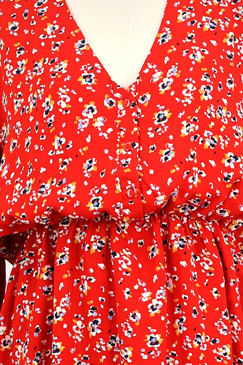 Robe Saaj  Rouge