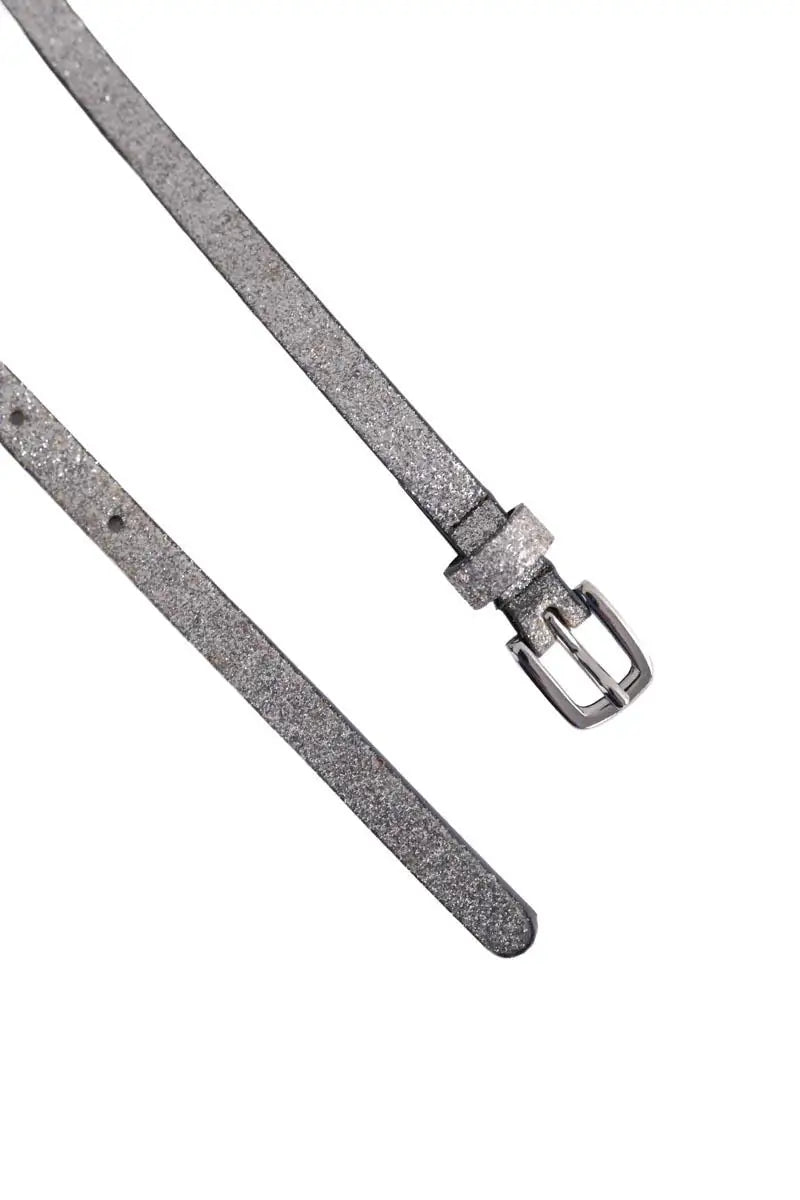 Ceinture Des Petits Hauts Gris en Paillettes