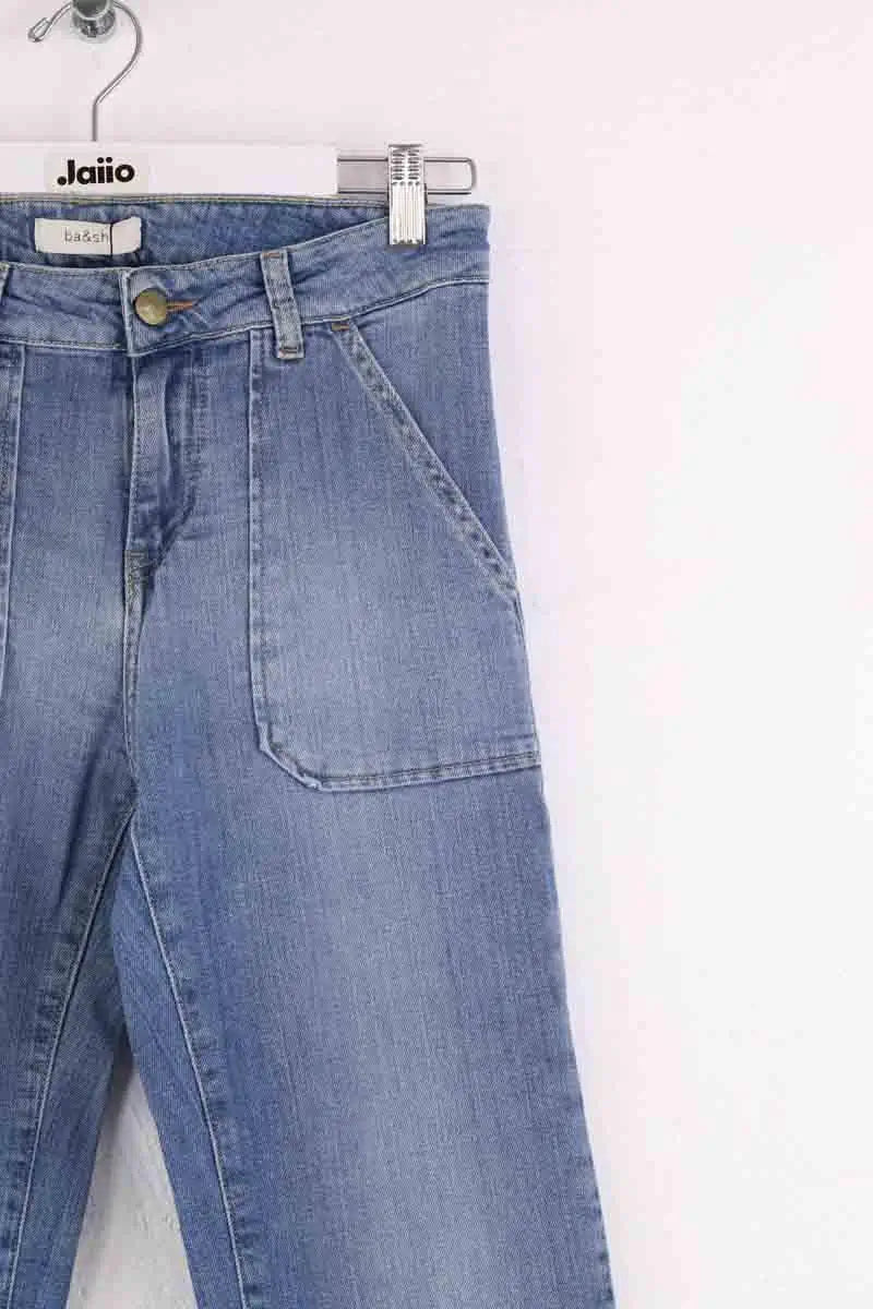 Jean bootcut Ba&Sh Bleu en Coton