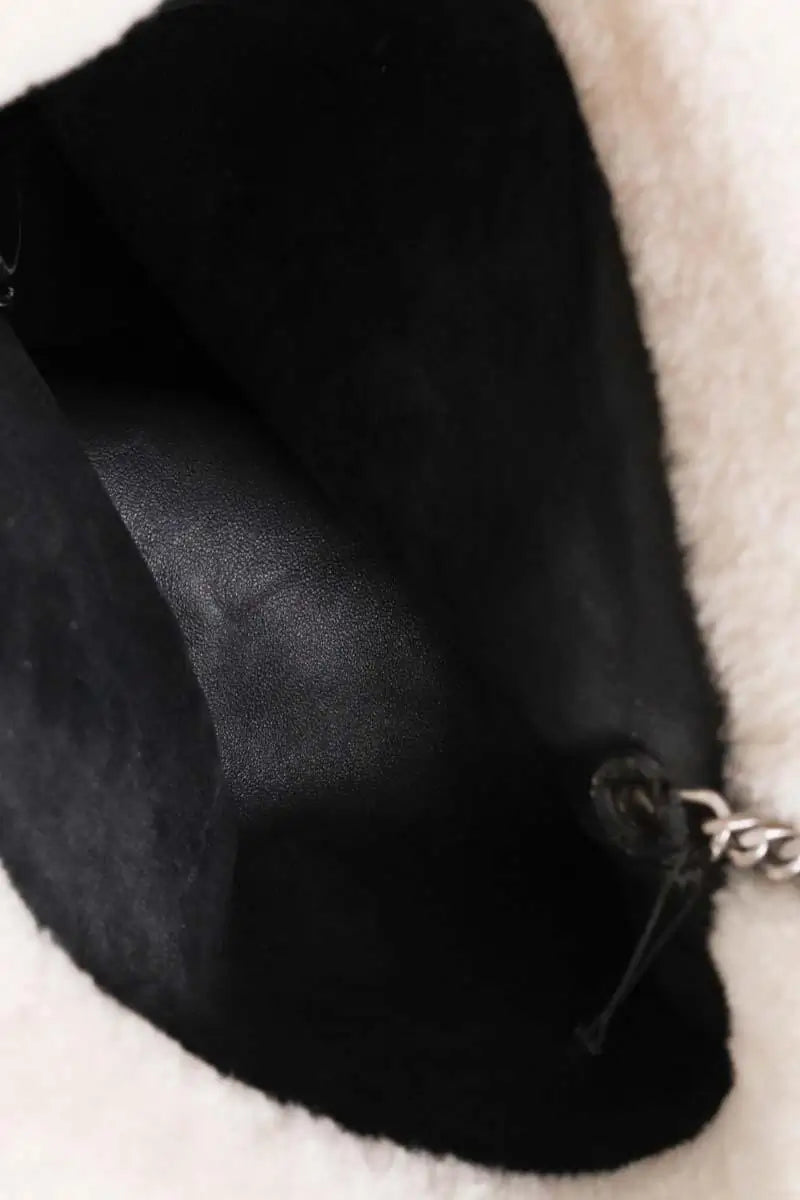 Sac à main Saint Laurent Blanc en Tissu