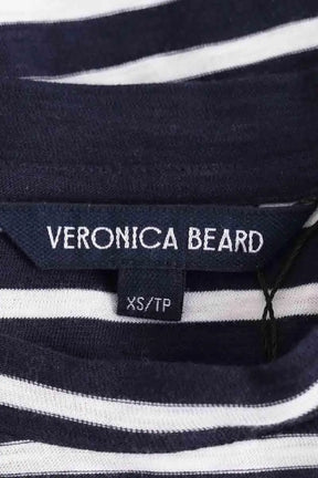 T-shirt Veronica Beard Marine en Coton