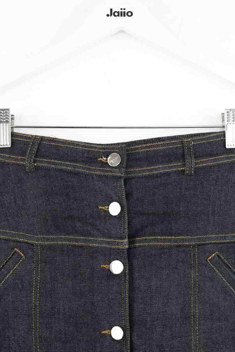 Mini jupe Carven Marine en Coton