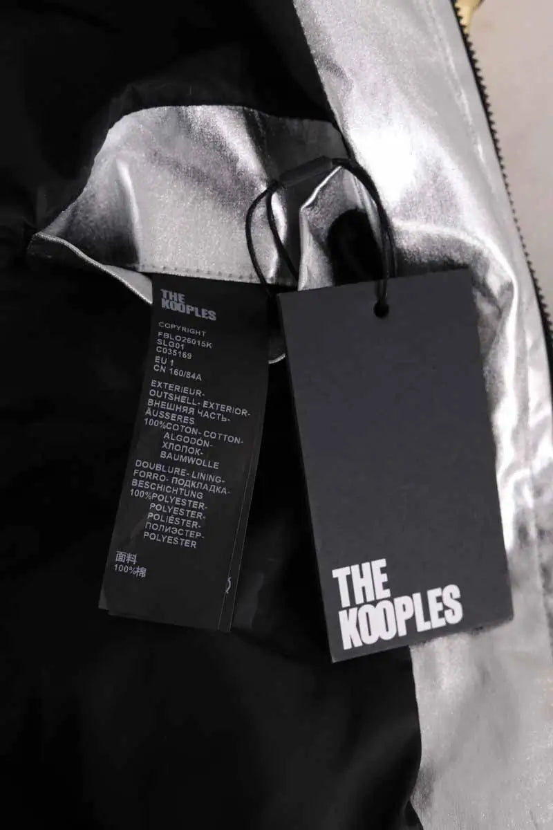 Blouson The Kooples Argent en Synthétique