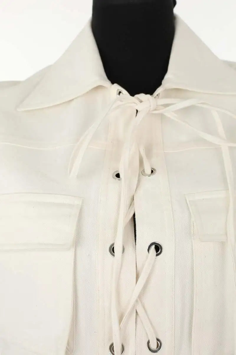 Robe Carolina Ritzler Ecru en Coton