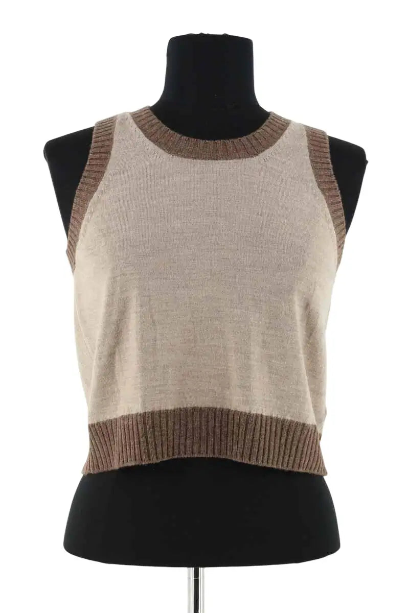 Top Officine Générale Beige en Laine, taille M - Seconde Main