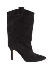 Boots Toral Noir en Daim, taille 38 - Seconde Main