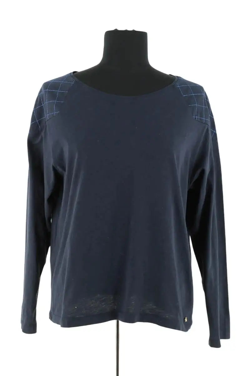 Top Des Petits Hauts Marine en Coton, taille L - Seconde Main