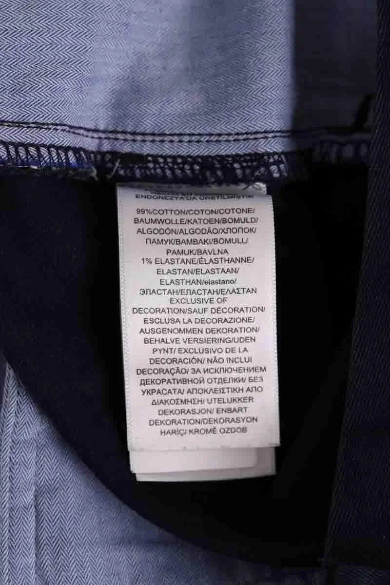 Pantalon droit Ralph Lauren Bleu en Coton