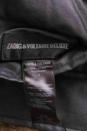 Veste Zadig & Voltaire Khel studs Noir en Fourrure