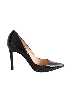 Talons Christian Louboutin Noir en Cuir, taille 36 - Seconde Main