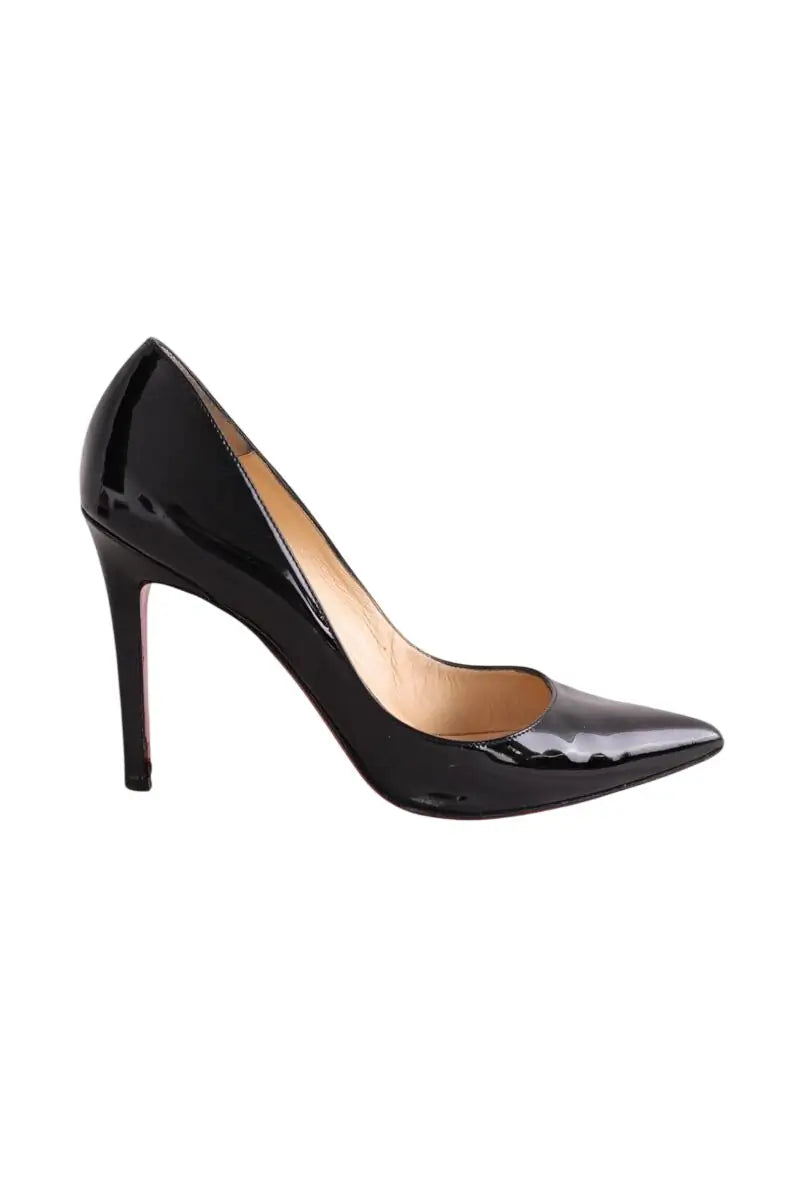Talons Christian Louboutin Noir en Cuir, taille 36 - Seconde Main