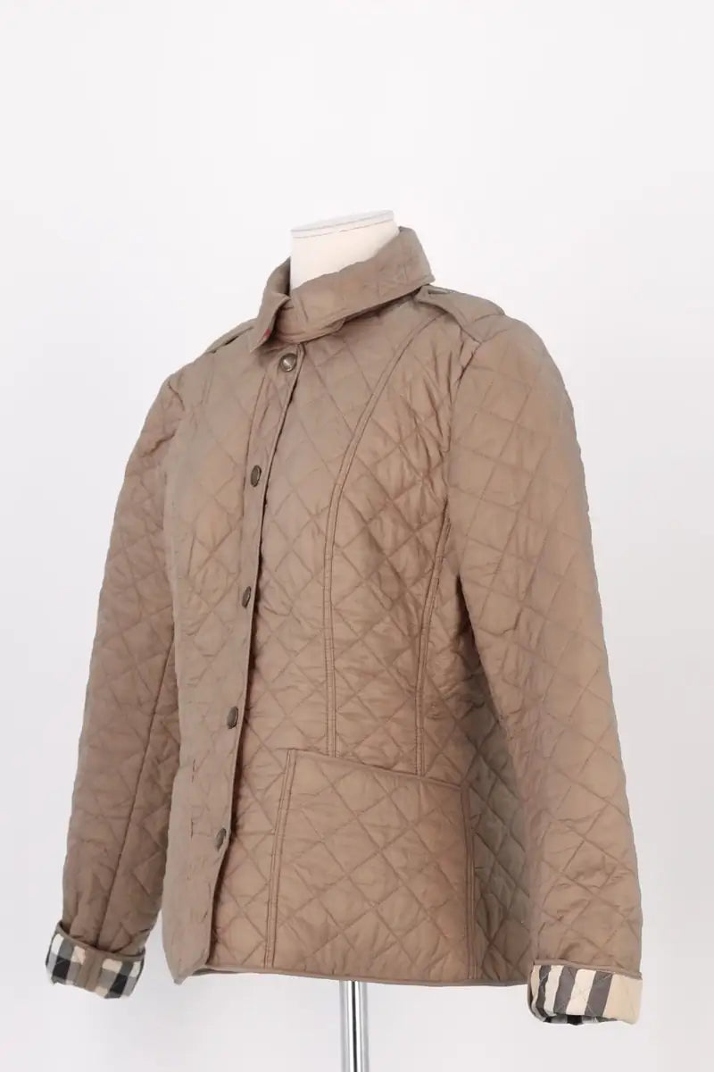 Veste Burberry Kaki en Synthétique