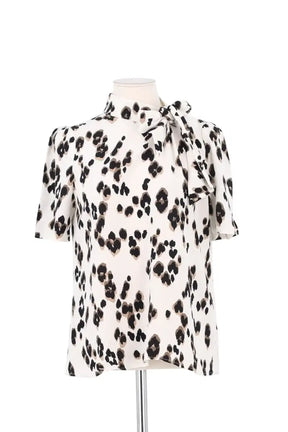 Blouse Claudie Pierlot Ecru en Viscose, taille M - Seconde Main